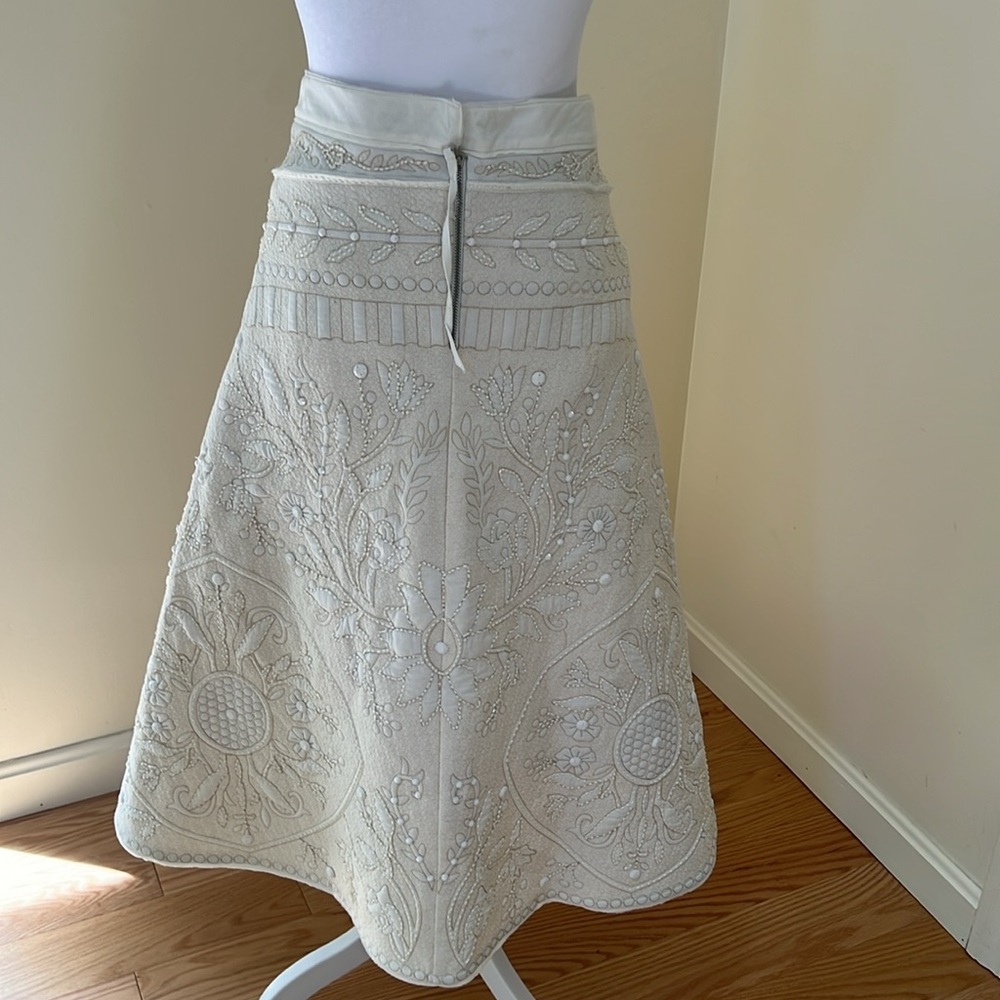 New! Zara Atelier limited edition medium beaded cape skirt. - Picture 5 of 16